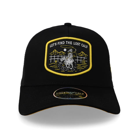 Gorra Lost Calf Vaquero A-Frame Negro Unitalla
