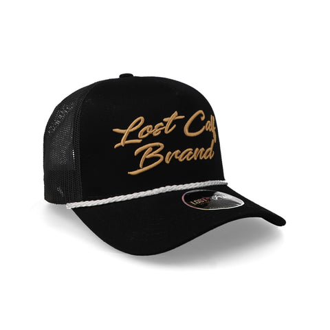Gorra Lost Calf Branded Rope A-Frame Negro Unitalla