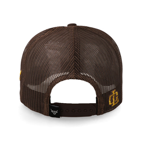 Gorra Lost Calf Roper Brown A-Frame Blanco Unitalla