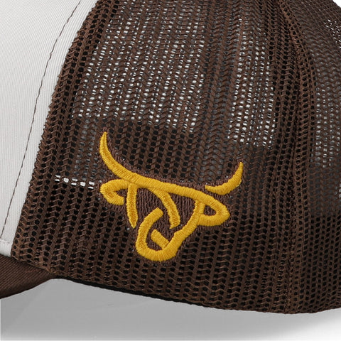 Gorra Lost Calf Roper Brown A-Frame Blanco Unitalla