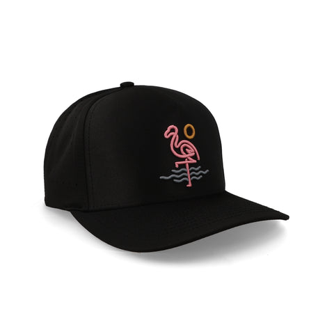 Gorra Waggle Flamingo Bay Negro Unitalla