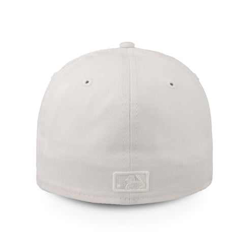 Gorra New Era 59 Fifty MLB Basic Yankees Blanco Cerrada