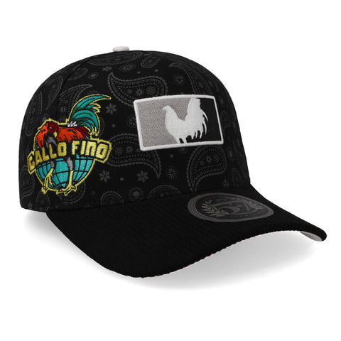 Gorra 5.7 Gallo Fino Bandolera F25 Negro Unitalla