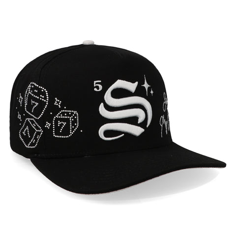 Gorra 5.7 Crystal Premium Negra Unitalla
