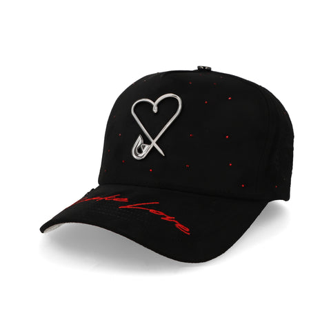 Gorra 5.7 Pin Heart Negra Unitalla