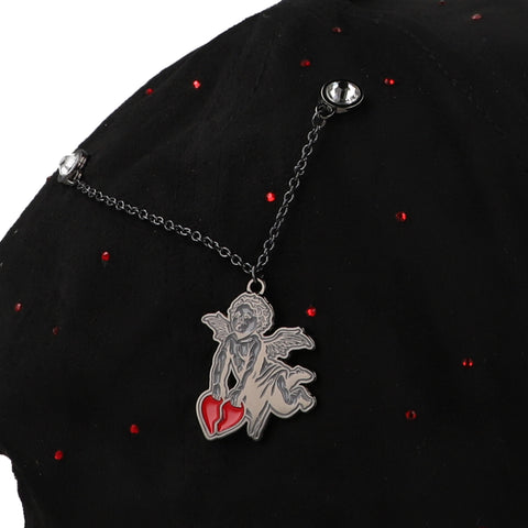 Gorra 5.7 Pin Heart Negra Unitalla