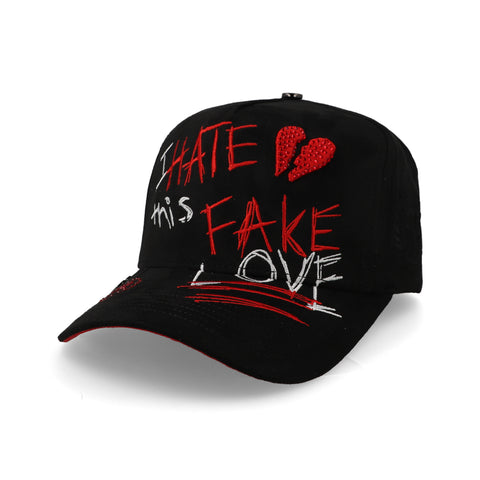 Gorra 5.7 I Hate This Fake Love Negra Unitalla