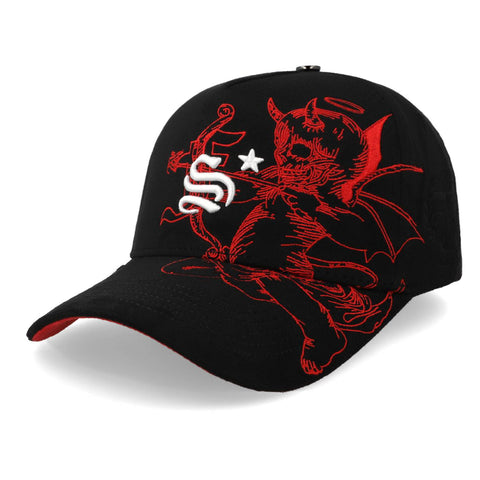 Gorra 5.7 FS Chreub Demon F25 Negro Rojo Unitalla