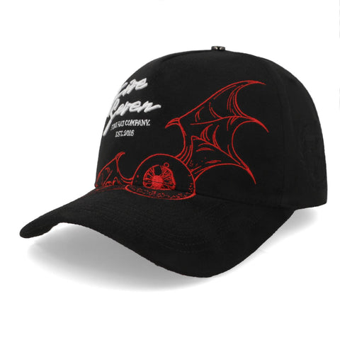 Gorra 5.7 VS Skull Bat F25 Negro Rojo Unitalla