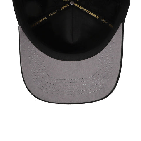 Gorra 5.7 LA Palmas Premium Negro Snapback Curva Unitalla