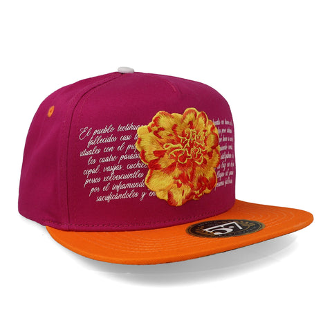 Gorra 5.7 Día de Muertos Cempazúchil Negra Unitalla
