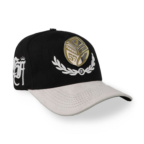 Gorra 5.7 Anillo de Gallo Negro/Gris