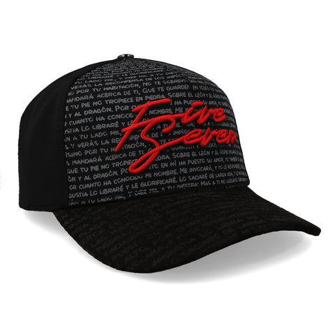 Gorra 5.7 Five Seven Letters Premium Negro Curva Unitalla