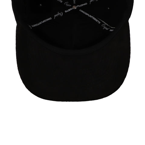 Gorra 5.7 Five Seven Letters Premium Negro Curva Unitalla