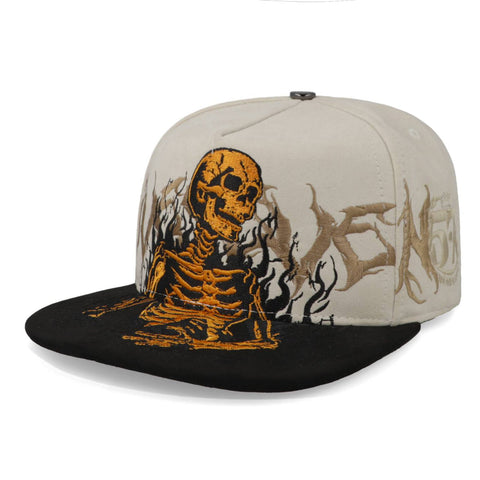 Gorra 5.7 Skull 2 Beige Negro Unitalla