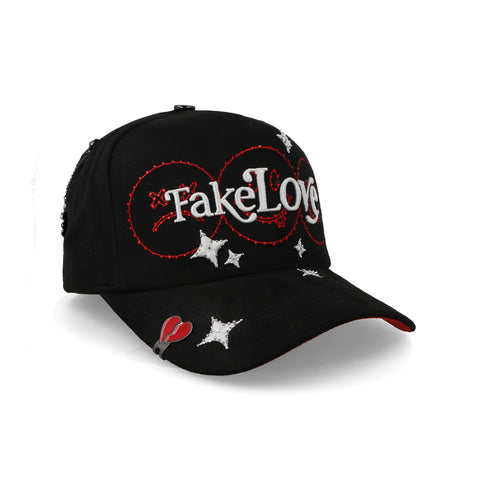 Gorra 5.7 Fake Love Faces Negra Unitalla