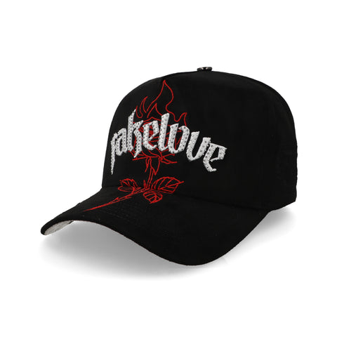 Gorra 5.7 Rose Diamonds Red Negra Unitalla