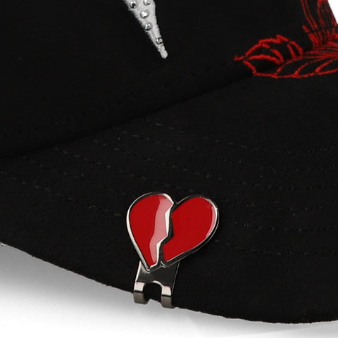 Gorra 5.7 Rose Diamonds Red Negra Unitalla