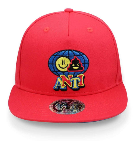 Gorra Antifashion Smile Shit Rojo Unitalla