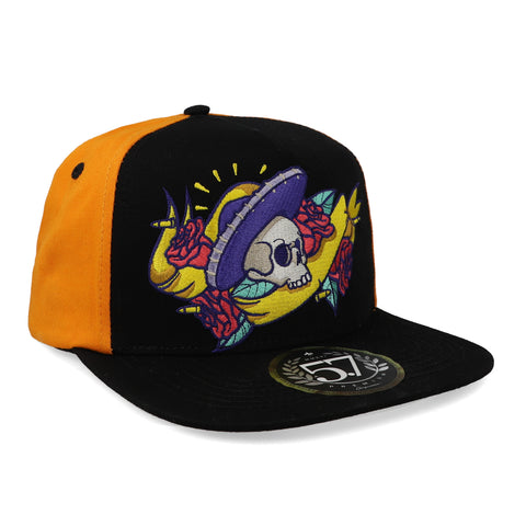 Gorra 5.7 Dia De Muertos Calavera Rosas Snk Unitalla