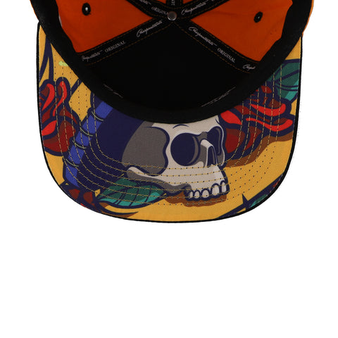 Gorra 5.7 Dia De Muertos Calavera Rosas Snk Unitalla