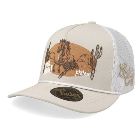 Gorra Piales Yee Haw Sku0252 Hueso Blanco Unitalla