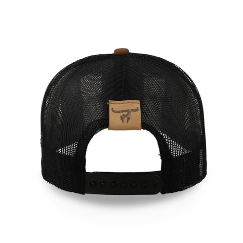 Gorra Piales Rodeo Caballo Negra Unitalla