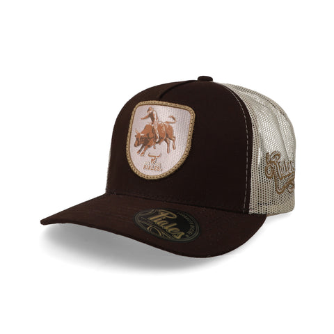 Gorra Piales Rodeo Toro Café Unitalla