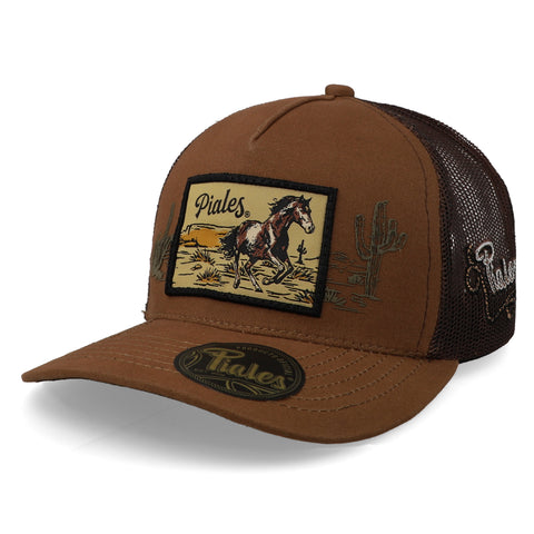 Gorra Piales Sahuaro Caballo Café Caqui Unitalla