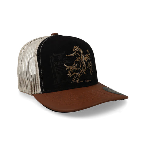 Gorra Piales Bull Rodeo Negro Unitalla