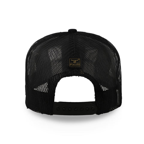 Gorra Piales Campirano Caballo Negra Unitalla