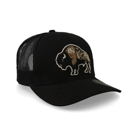 Gorra Piales Búfalo Negra Unitalla