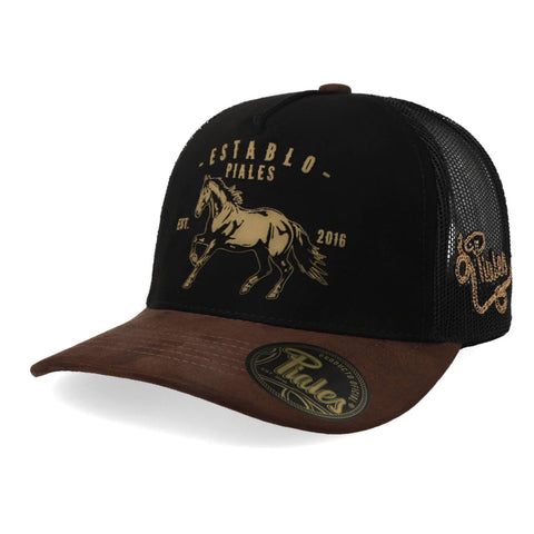 Gorra Piales Establo II Sku0247 Negro Café Unitalla