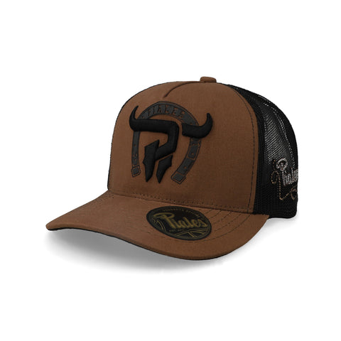 Gorra Piales Herradura Sku0249 Camel Negro Unitalla