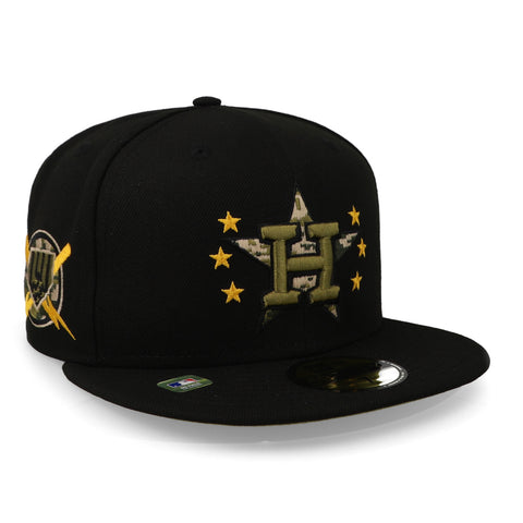 Gorra New Era MLB 59 Fifty Afd Houston Astros Negro Cerrado
