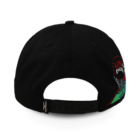 Gorra JC Hats University Of Life Negra Ajustable