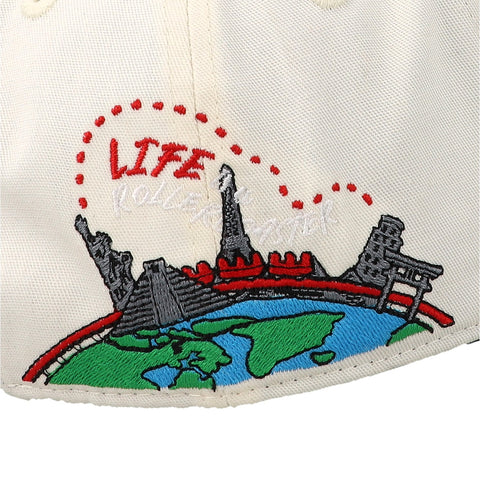 Gorra JC Hats University of Life Curved Beige/Azul Unitalla