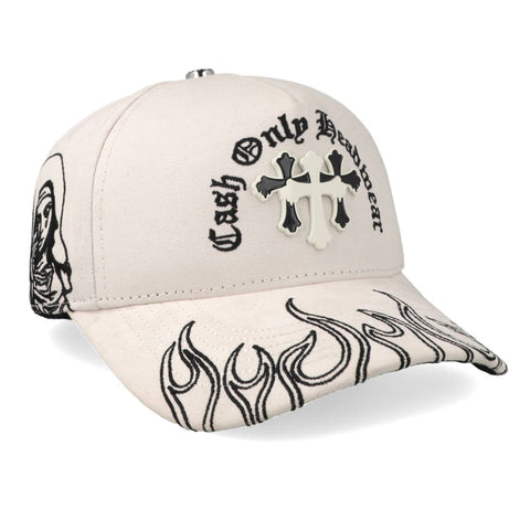 Gorra Cash Only 2502 Dont Be Afraid Blanco Unitalla