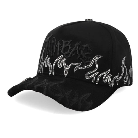 Gorra Cash Only 2503 Tumbados Flames Negro Unitalla