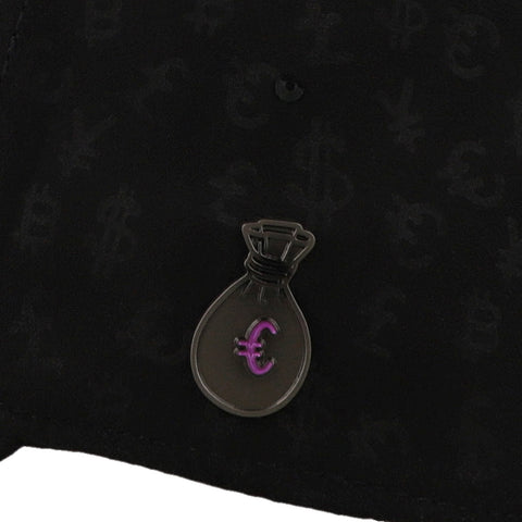 Gorra Cash Only 2517 Purple Amex Print Negro Unitalla