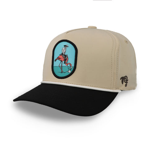 Gorra Oak Feather Flamenco Beige Negra Unitalla