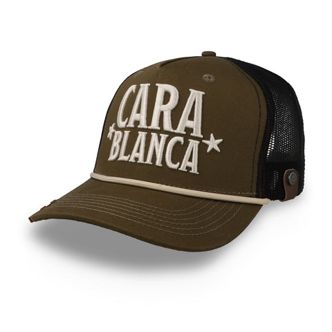 Gorra Cara Blanca CB House Seal Oliva Trucker Unitalla