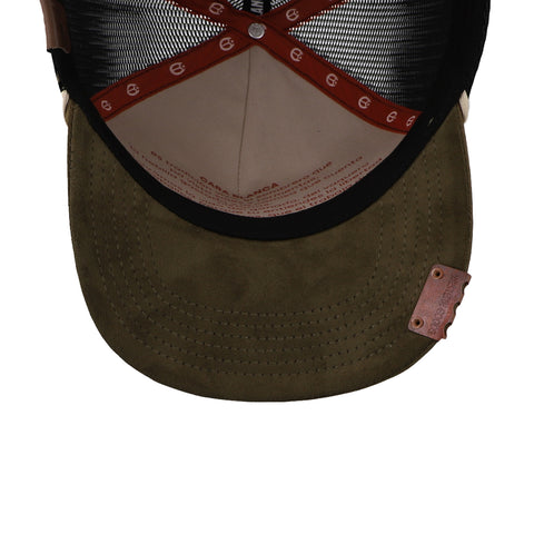 Gorra Cara Blanca CB House Seal Oliva Trucker Unitalla