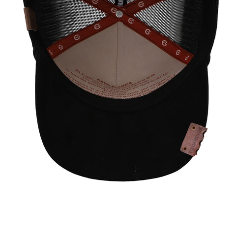 Gorra Cara Blanca Smooth Buffalo Trucker Negro Unitalla