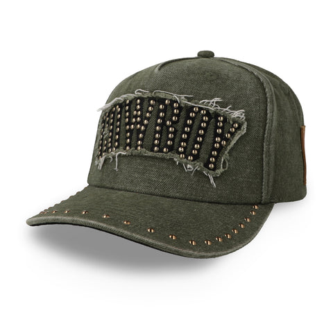 Gorra Cara Blanca CB Outlaw Mezclilla Verde Unitalla