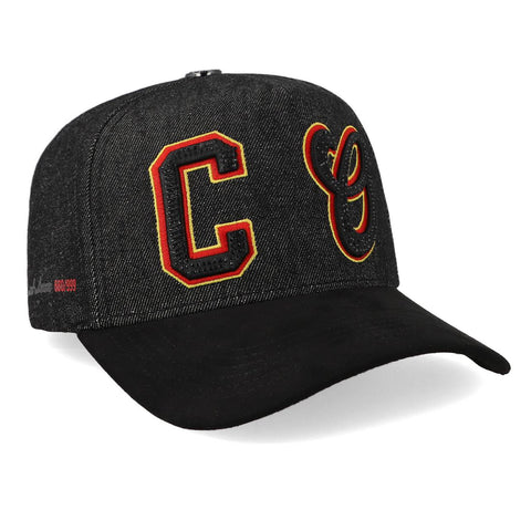 Gorra Cash Only Super Star Varsity Denim Negra Unitalla