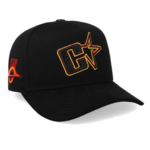 Gorra Cash Only Super Star Star Naranja Negra Unitalla