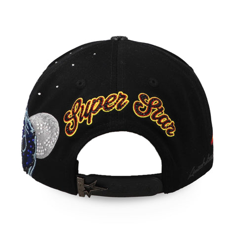 Gorra Cash Only Super Star Star Naranja Negra Unitalla