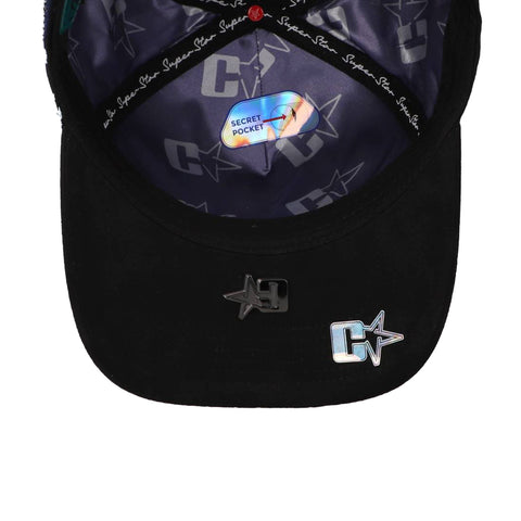 Gorra Cash Only Super Star Star Naranja Negra Unitalla