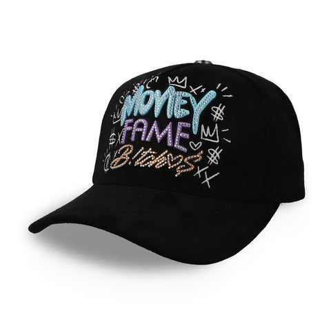 Gorra Aplomo Money Fame Bitches Negro Unitalla